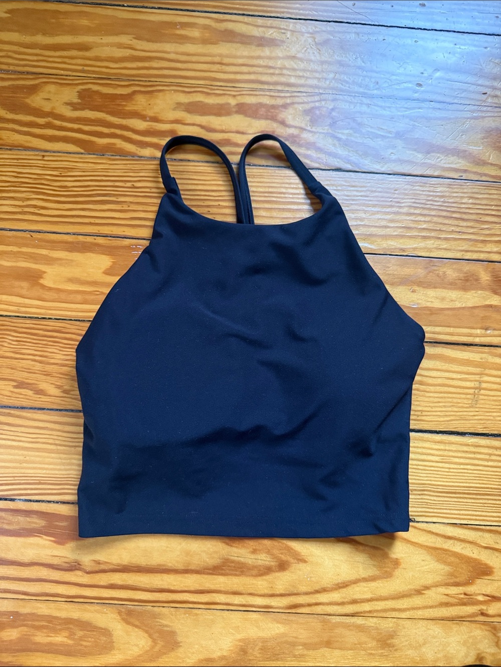 Old Navy Black High-Neck Sports Bralette